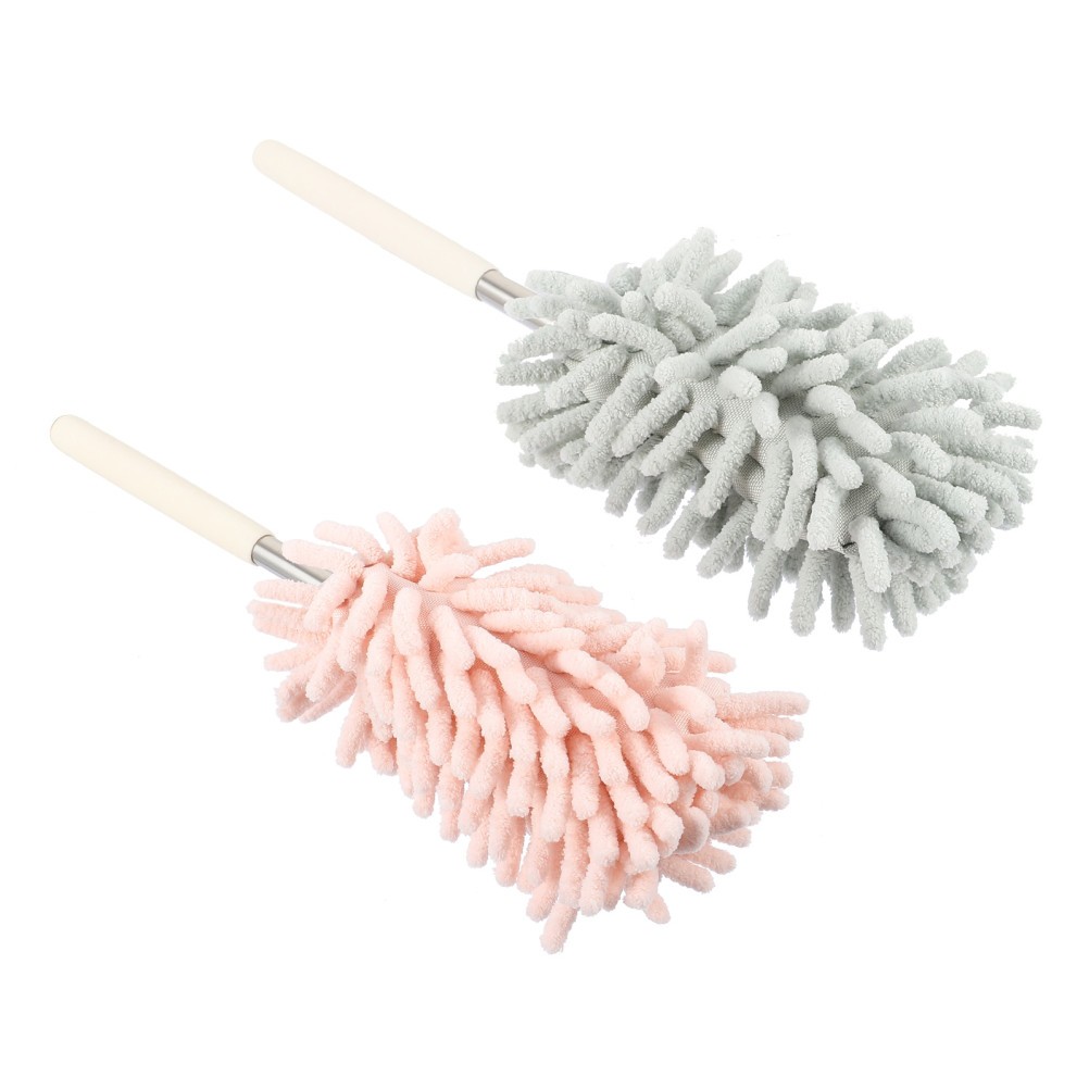 2 Pcs Retractable Gap Dust Cleaner Hand Duster Sweeper Brush Dusting