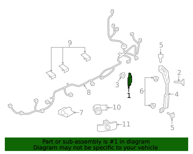 Genuine Mazda Blind Spot Radar VC85-67-Y30C