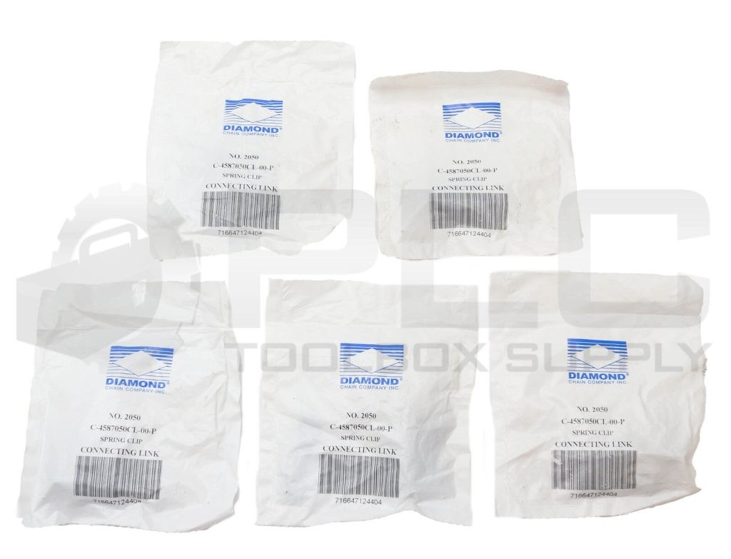 LOT OF 5 NEW DIAMOND C-4587050CL-00-P CONNECTING LINK NO. 2050, C-4587050CL-00
