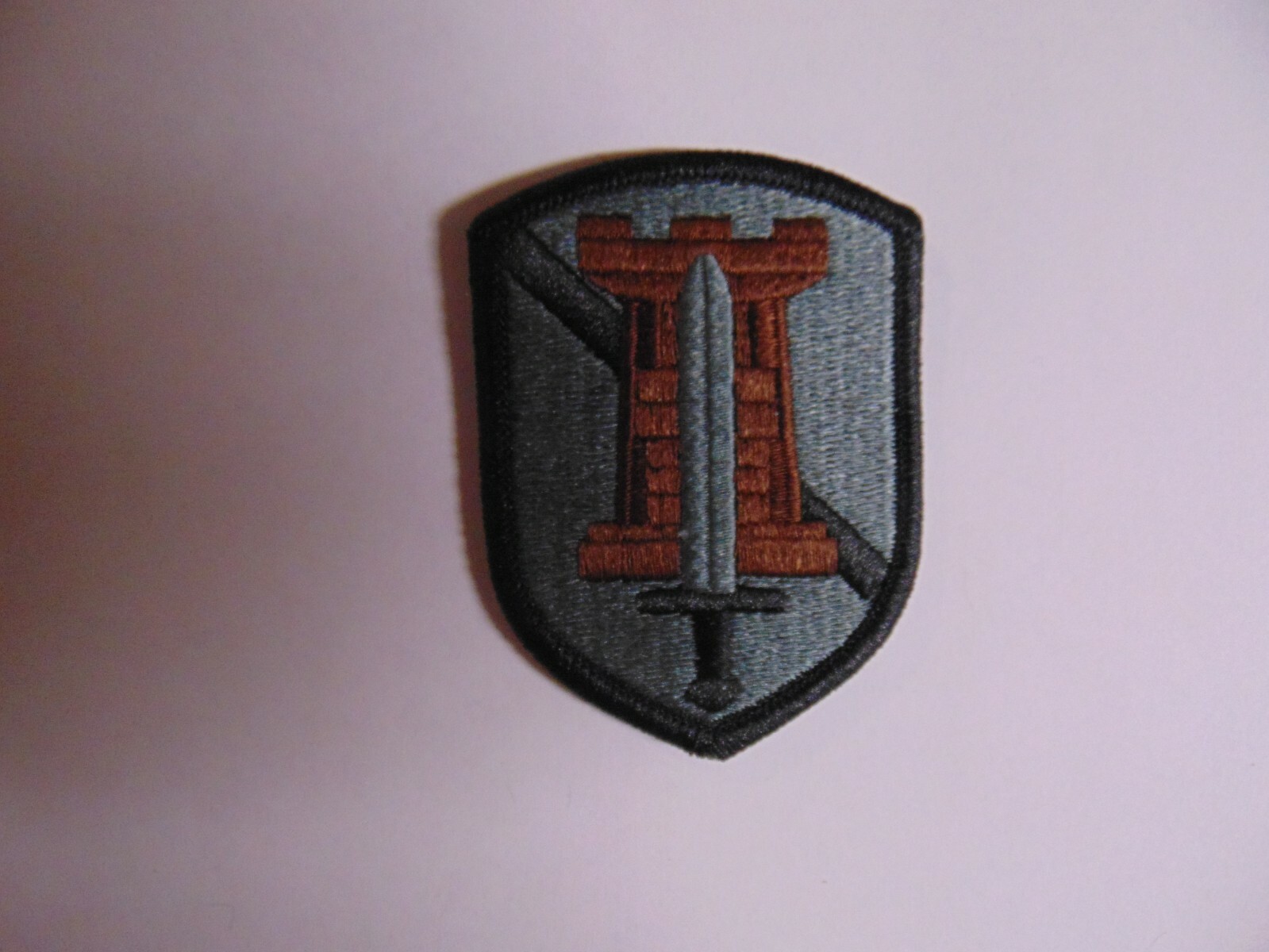 MILITARY PATCH US ARMY HOOK LOOP BACK FOR ACU UNIFORM 204TH MAN ENHAN ENGINEERS