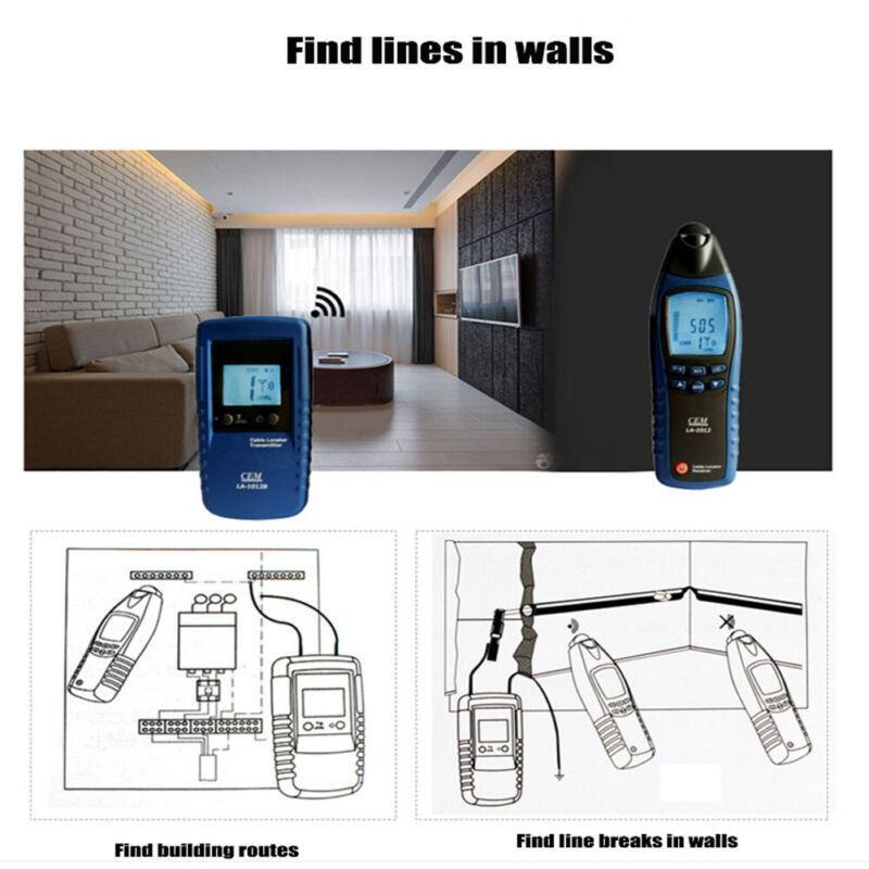 LA-1012 General Cable Locator Tester Receiver with Transmitter Line Tracker