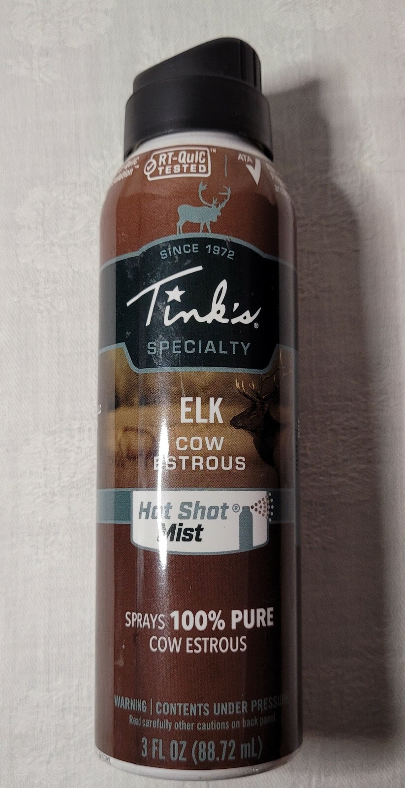 Tink's Doe-In-Rut Estrous Doe Urine Hot Shot Mist Spray 3 oz Can W5330