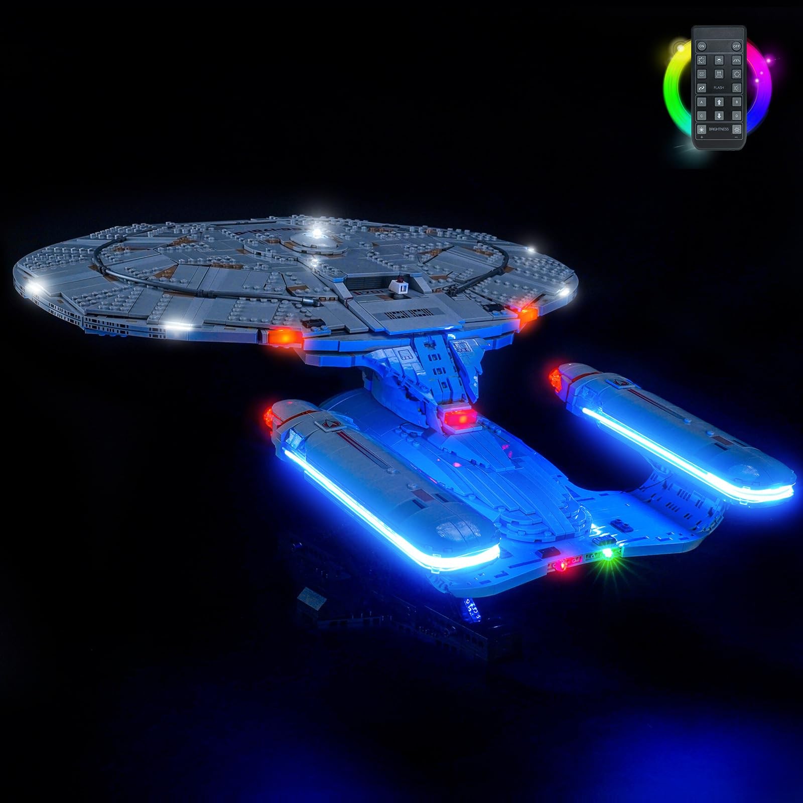 LED Light Only Compatible with Lego U.S.S. Enterprise NCC-1701-D, Creative Li...
