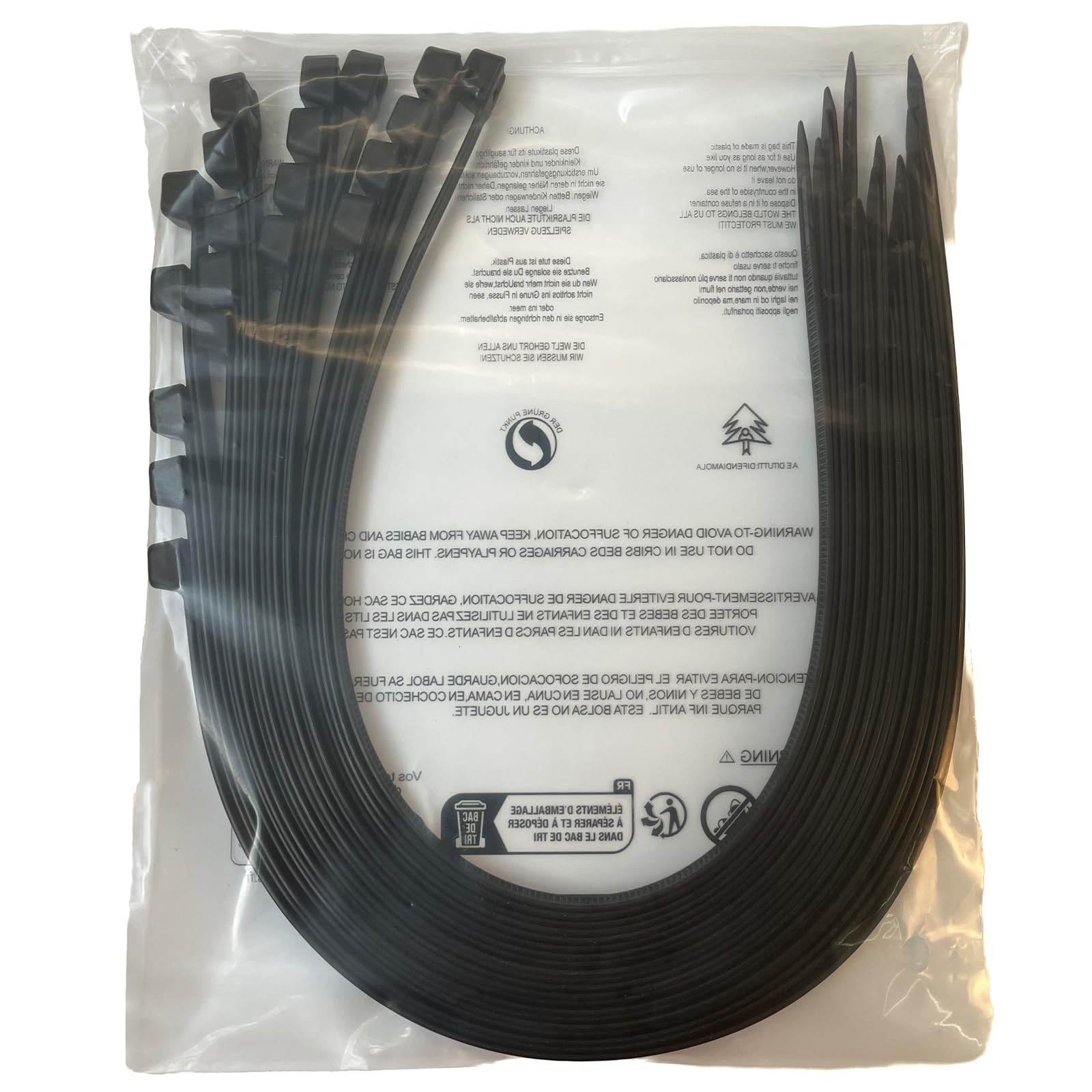 48 Inch Extra Long Zip Ties Heavy Duty For Outdoor Use,175 Pounds Tensile Str...