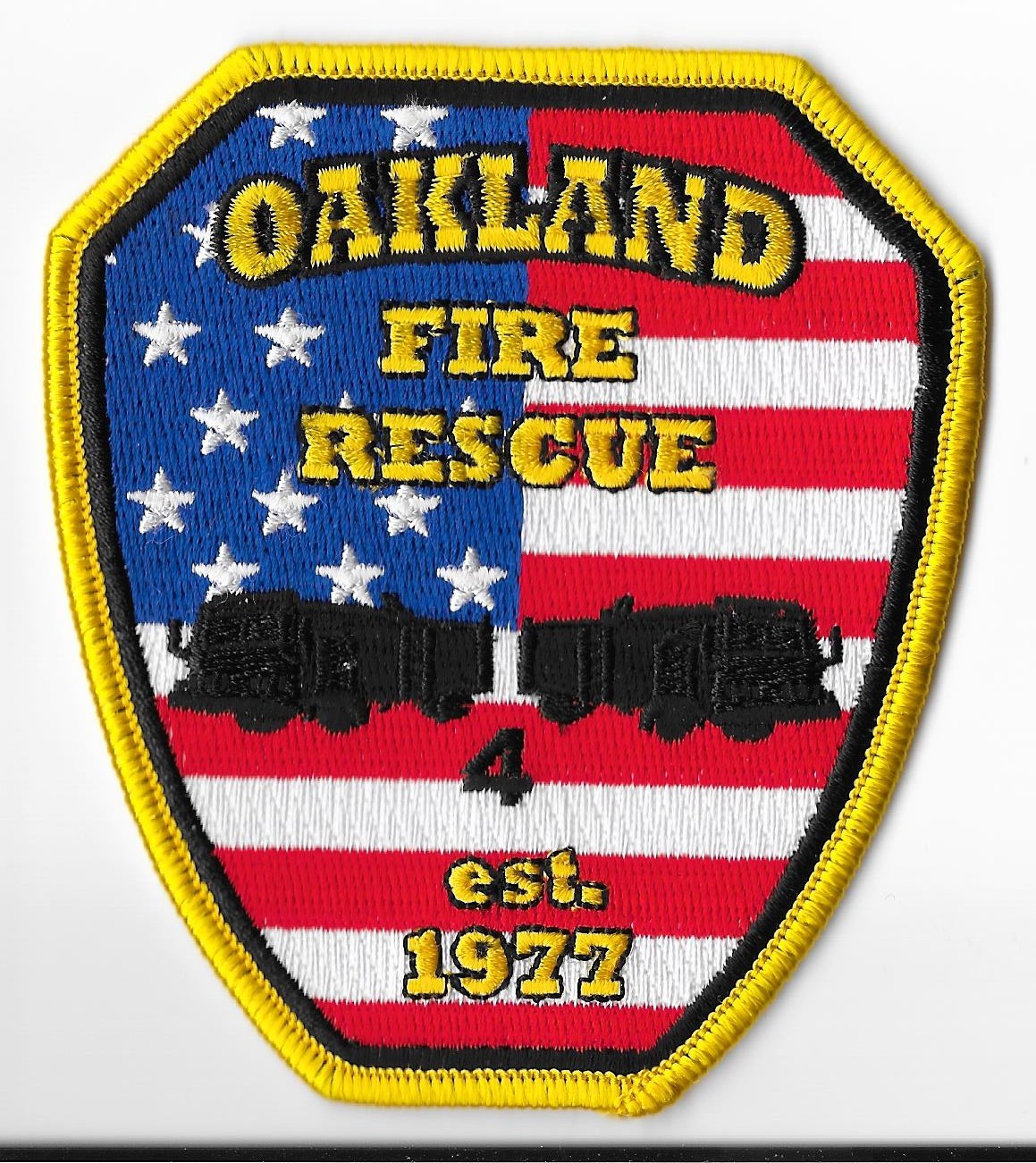 Oakland Fire & Rescue, Tennessee 4 Shoulder Patch V1