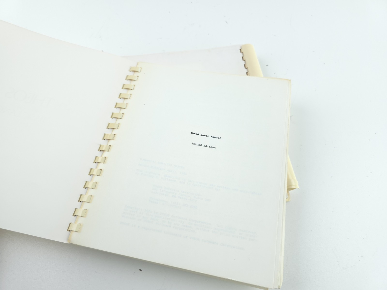 Theos Operating Language Programming Users Guide Manual Vintage Computer
