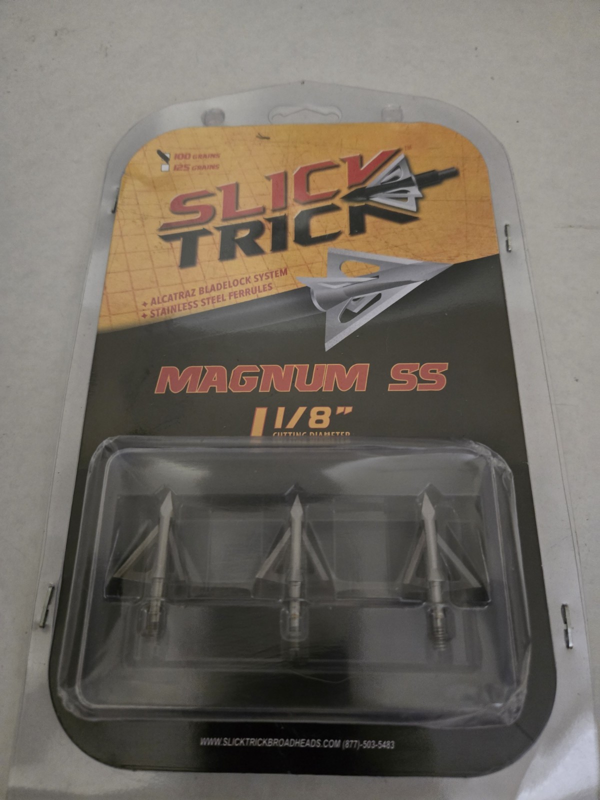 Slick Trick 17STPRO3100M Magnum Pro SS 100 Grain Broadhead ~ Arrow Hunt  Hunting
