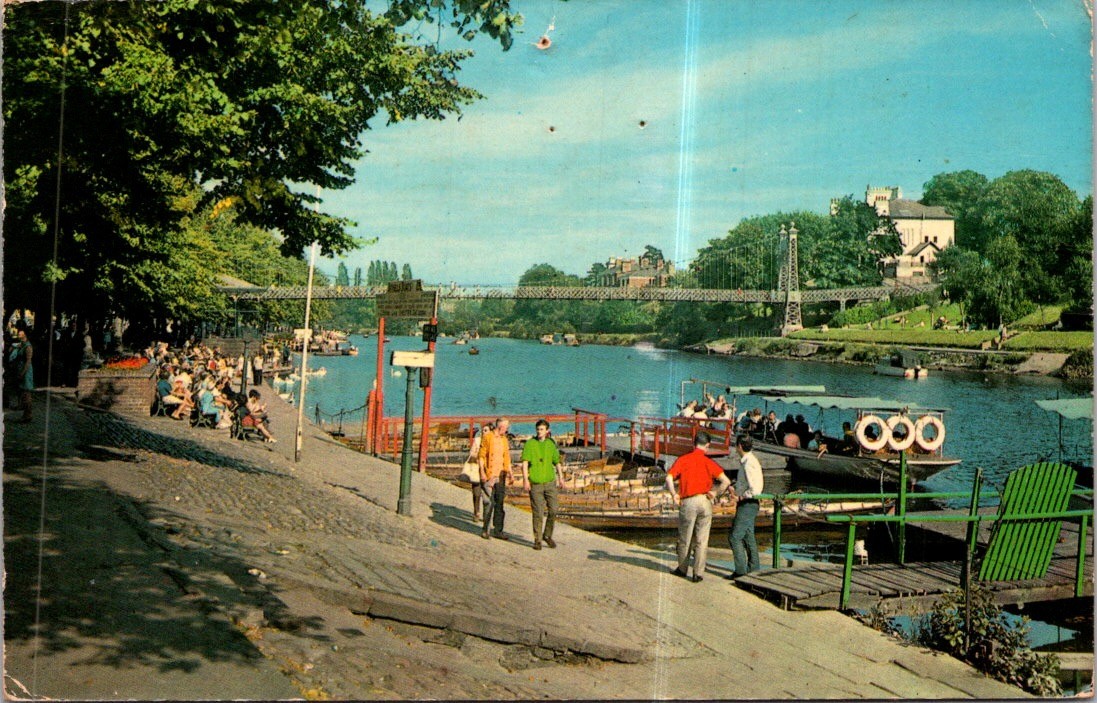 (1221) 11-7-2025 - UK (posted to Australia 1972) River Dee in Chester