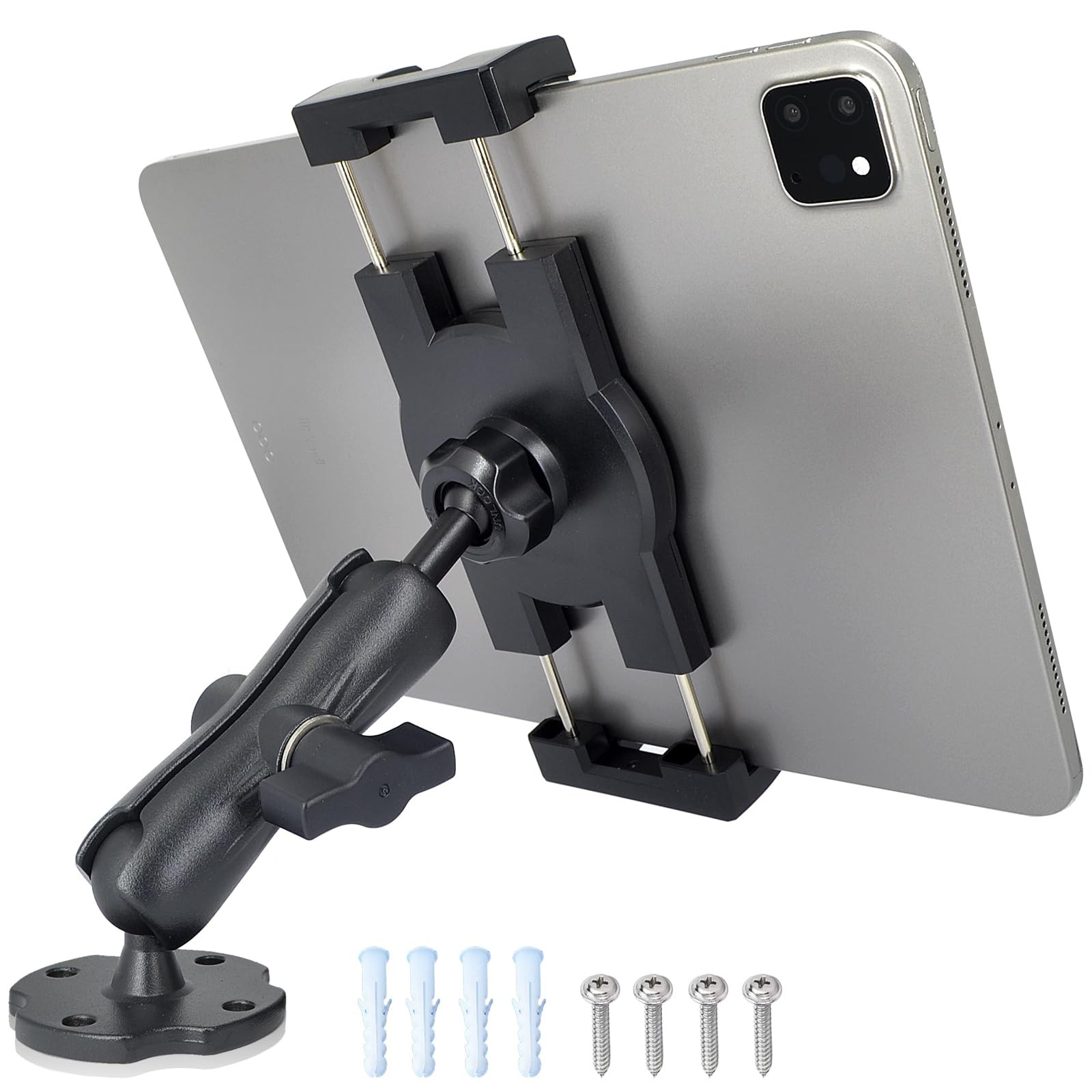 VAUBORTTI Tablet Mount for Truck Aluminum Arm iPad Car 0.422 kg, Black