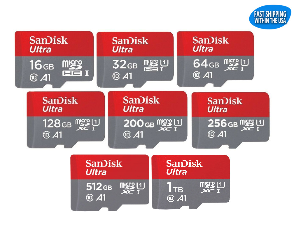 Sandisk MicroSD Ultra Memory Cards for Steam Deck Nintendo Switch New3DS XL  lot