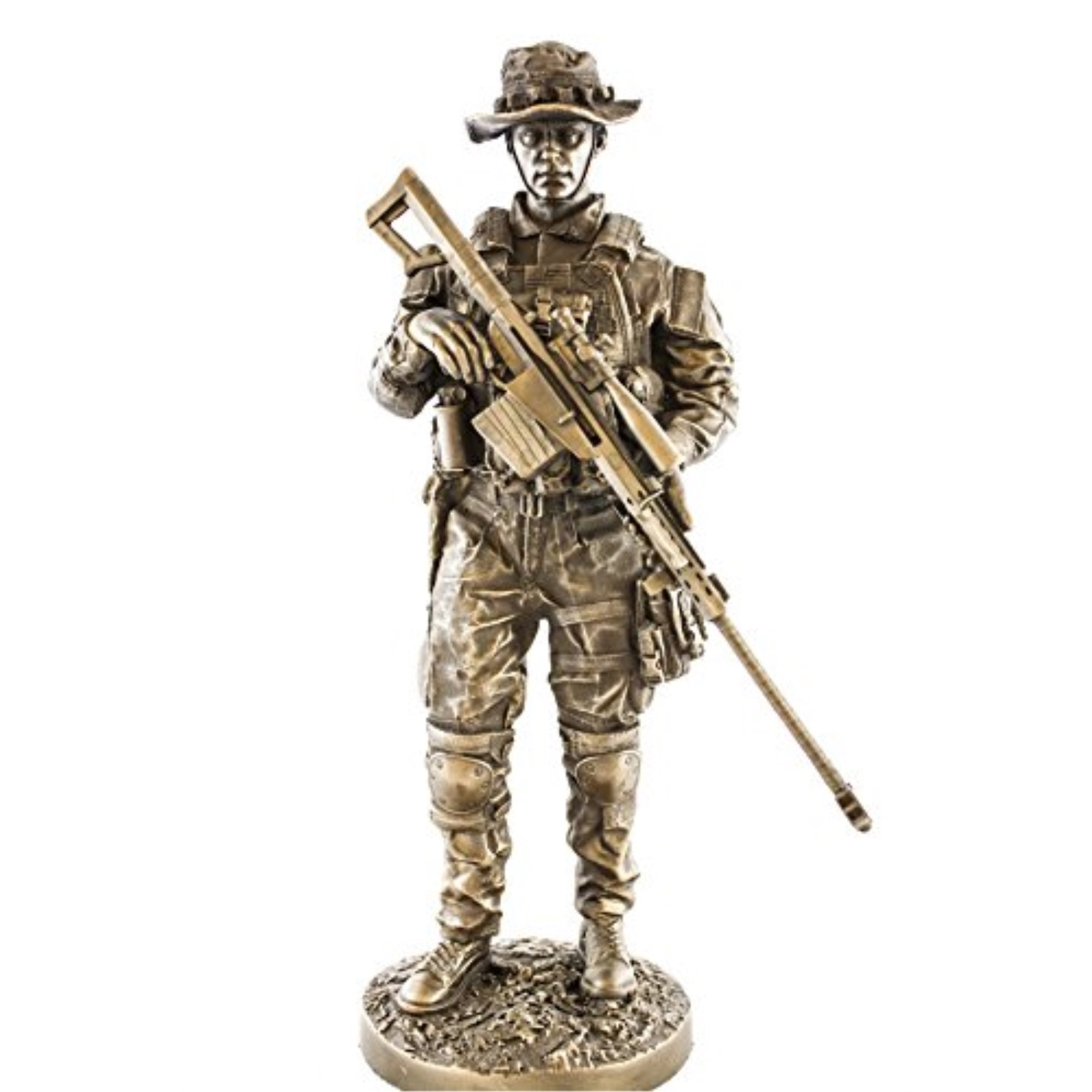Sniper Soldier US American Armed Forces Statue Figurine Military
