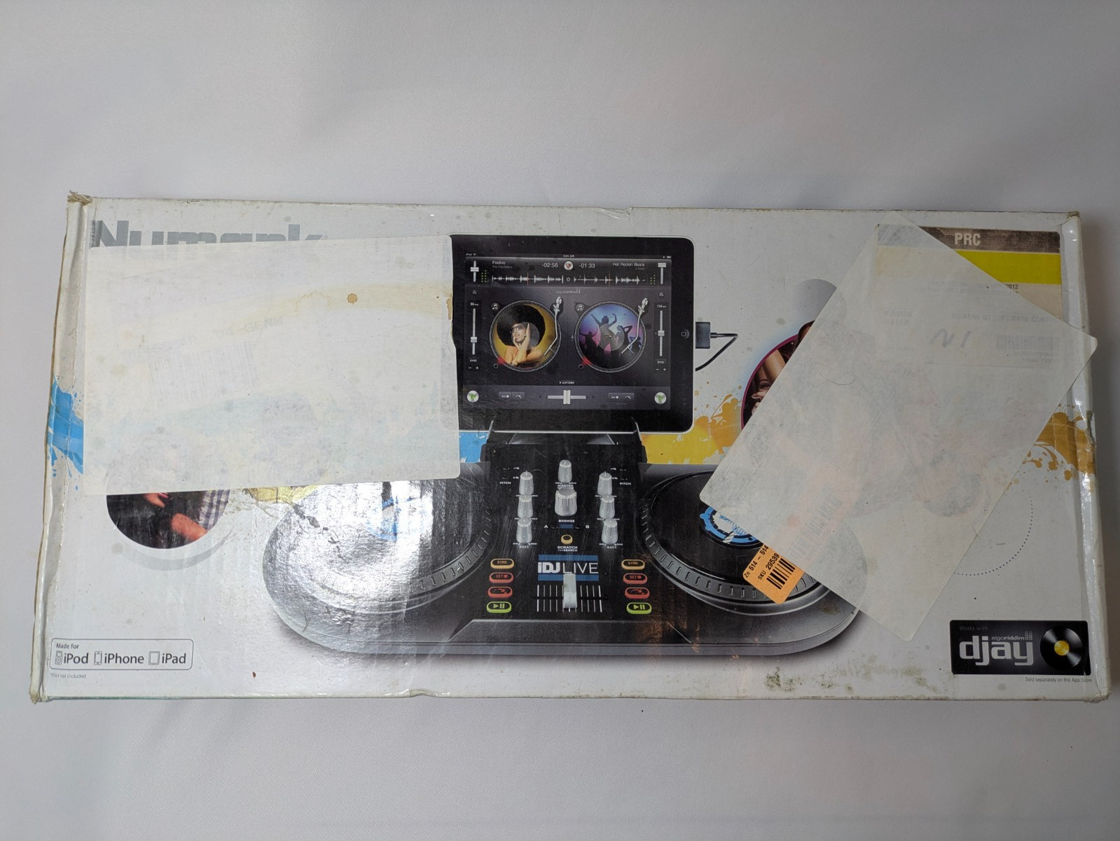 IDJ Live Numark Turntable Mixer, DJ, Controller, For iPhone, iPad or iPod Touch