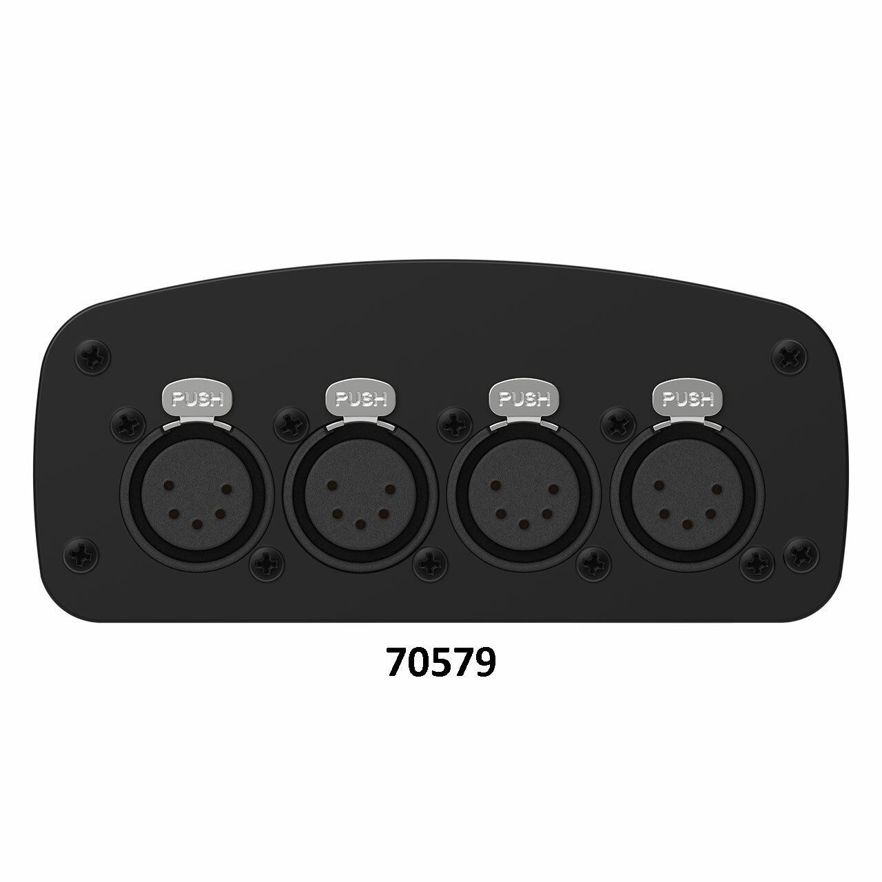 ENTTEC 70579 D-SPLIT - 4 Port Isolated DMX512 Splitter (4) 5-Pin