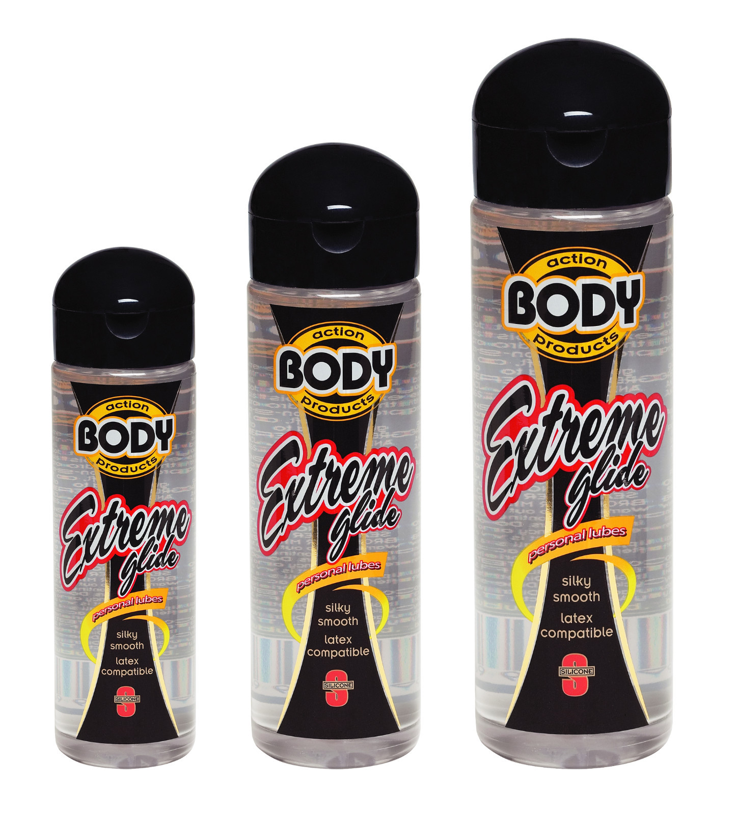 Body Action Extreme Xtreme Glide Silky Smooth Silicone Lubricant - Choose Size