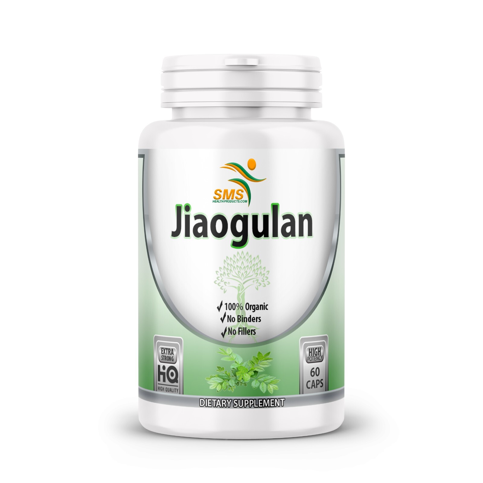 Jiaogulan Gynostemma Pentaphyllum Southern Ginseng Adaptogen 60 Capsules