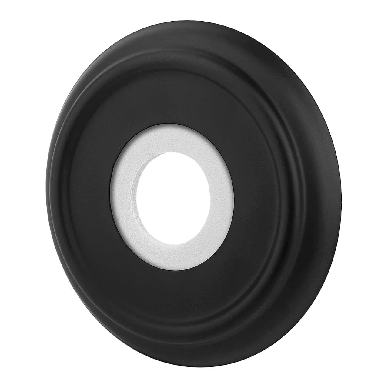 Metal Tub Spout Cover Ring, Black Bathroom Faucet Remodeling Wall Plate with ...