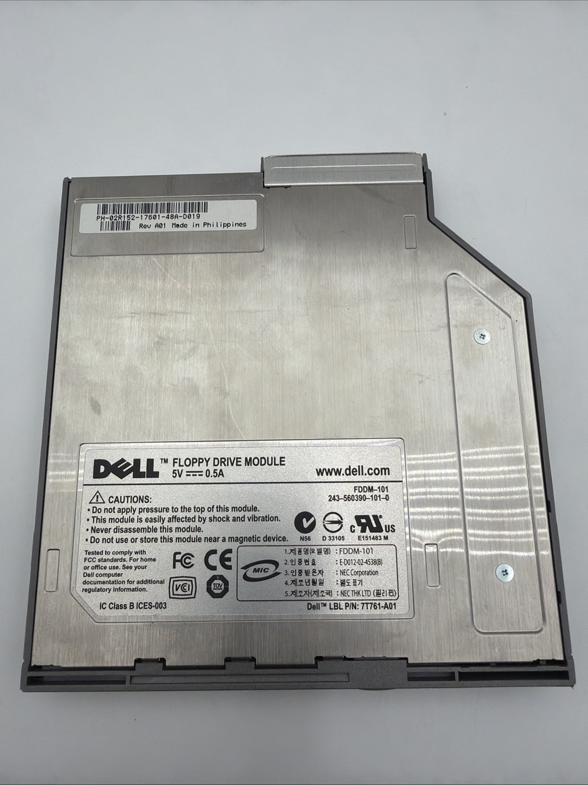 Dell Floppy drive module for laptop FDDM-101