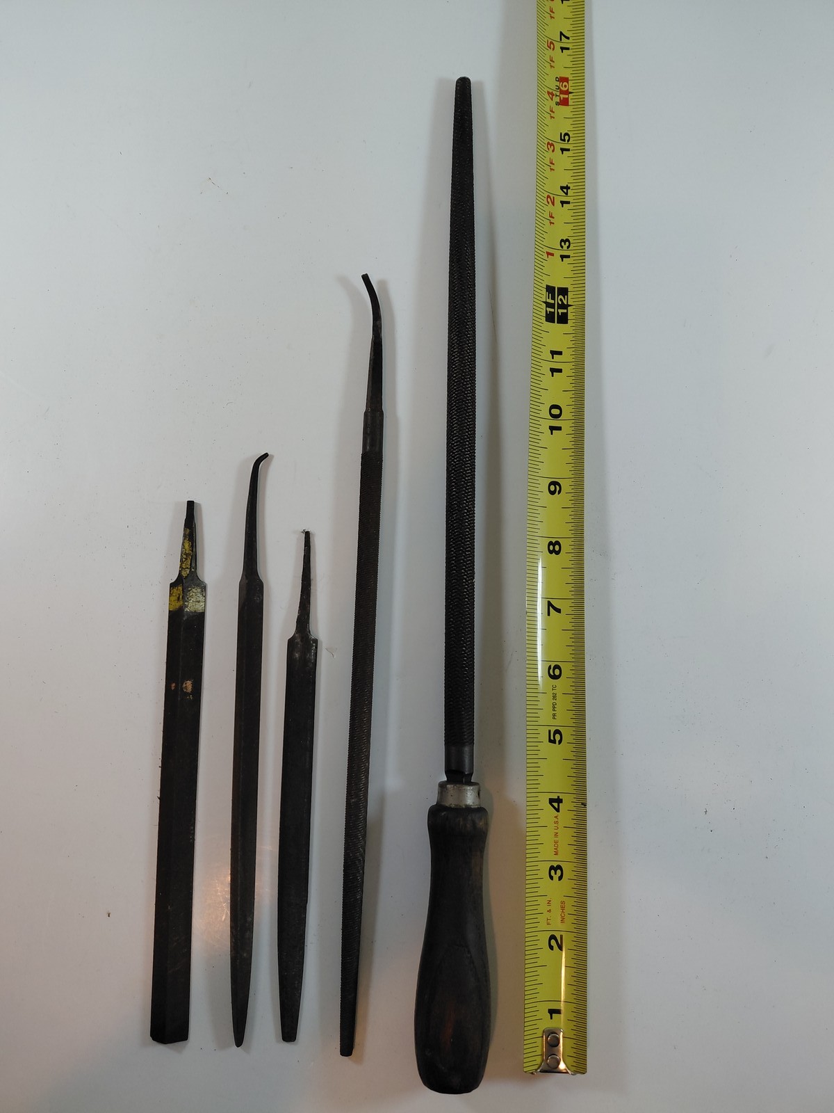Lot of 5 Vintage Assorted Files Rasps & Needle Files Woodworking Metalworking
