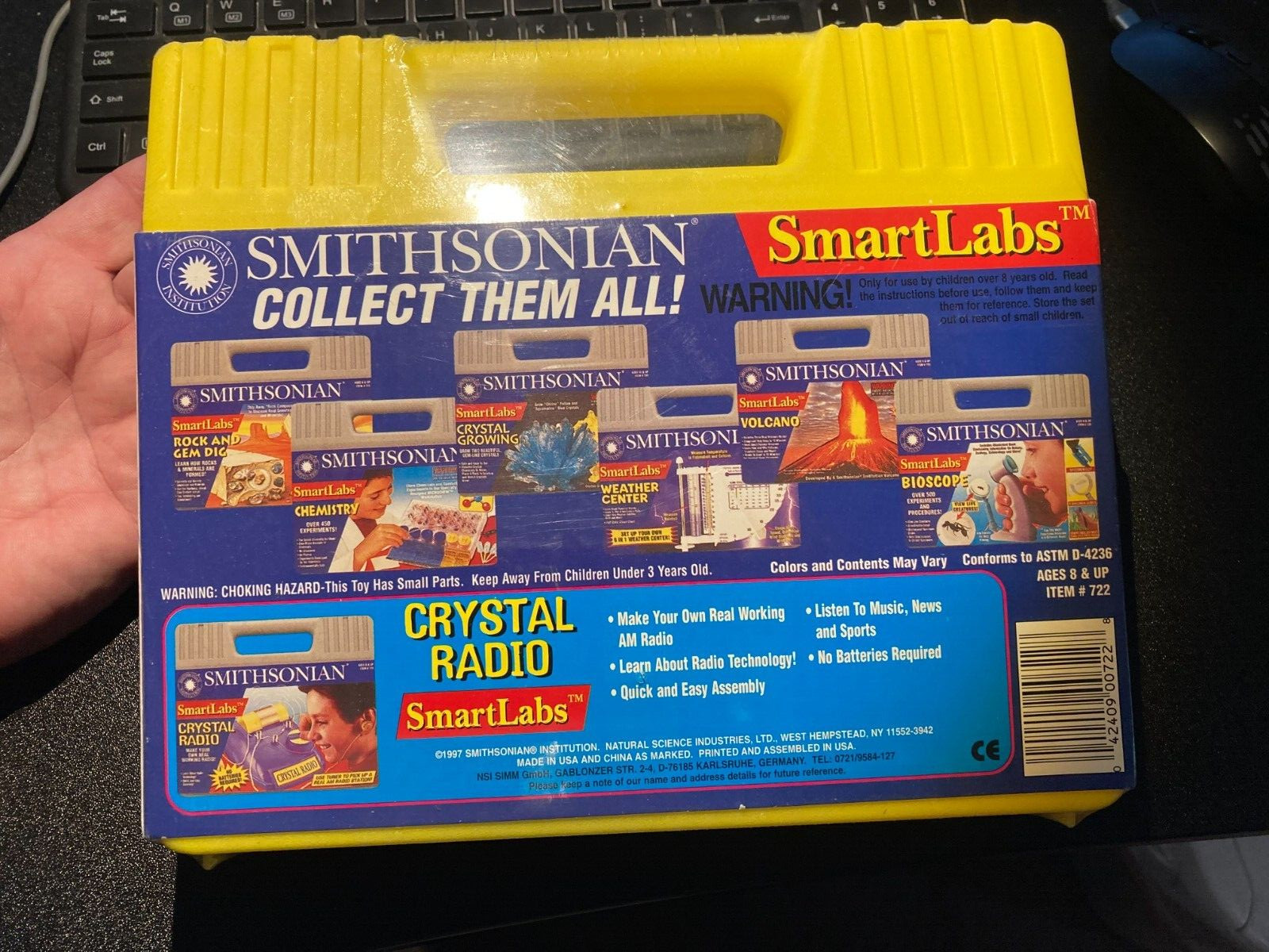 NEW Sealed Box - Smart Labs Chemistry - Smithsonian Institute Crystal Radio