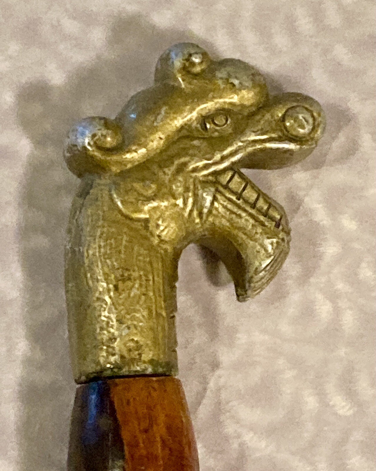 Vietnam War Swagger Stick Wood Dragon’s Head