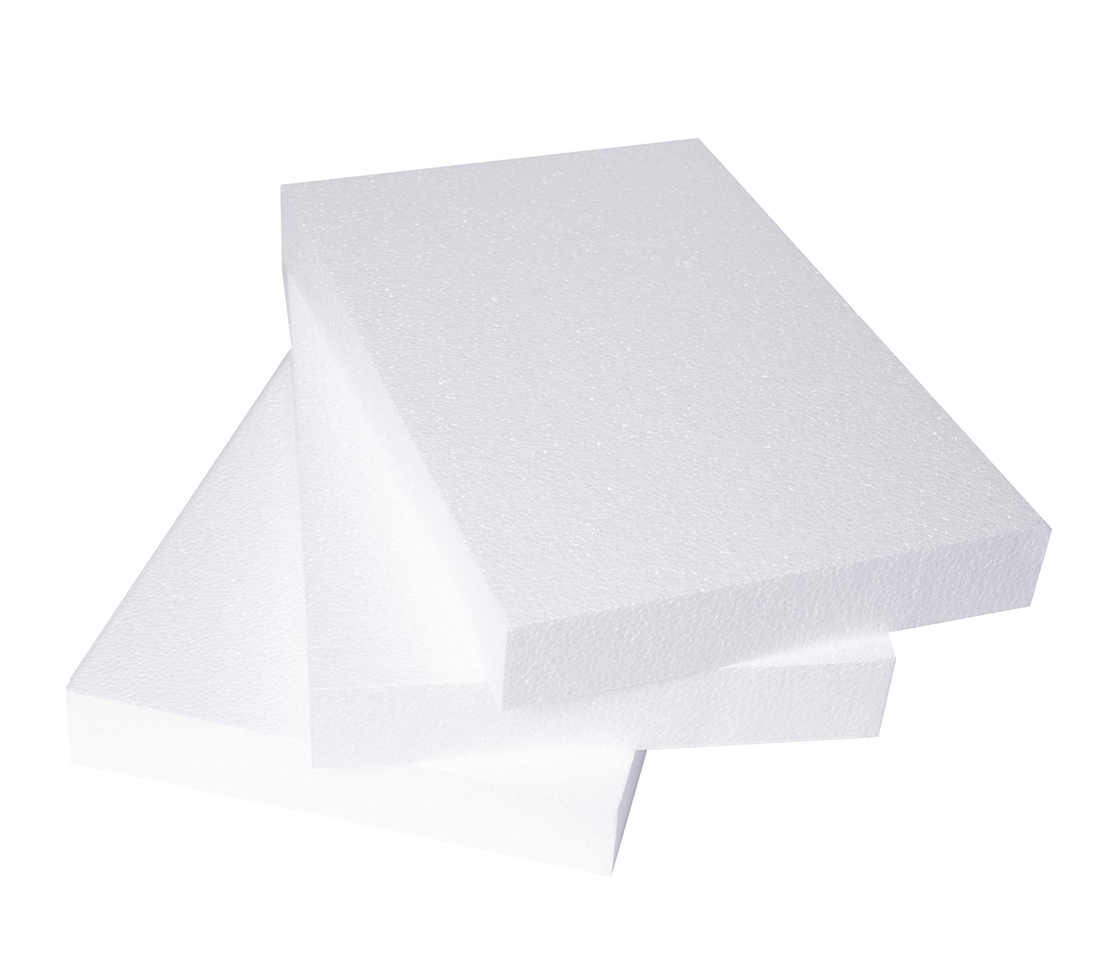 3 Pack 11x17x2 Inch Polystyrene Foam Blocks for Crafts Modeling & Floral