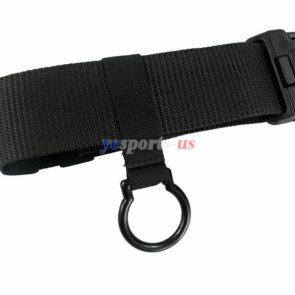 Black Flashlight Ring Holder Tactical Duty Belt Carry Flashlight Stick Baton