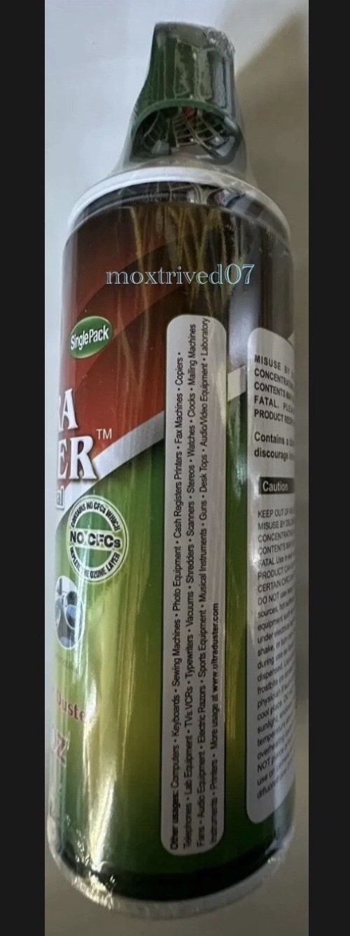 Ultra Duster® Industrial Strength Compressed Air Duster Cleaner 10oz. 4/Pack