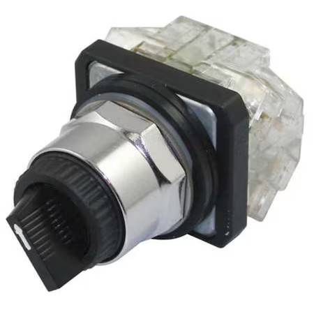 Dayton 30G298 Selectorswitch, Non-Illum, 2Pos, 30Mm, Black
