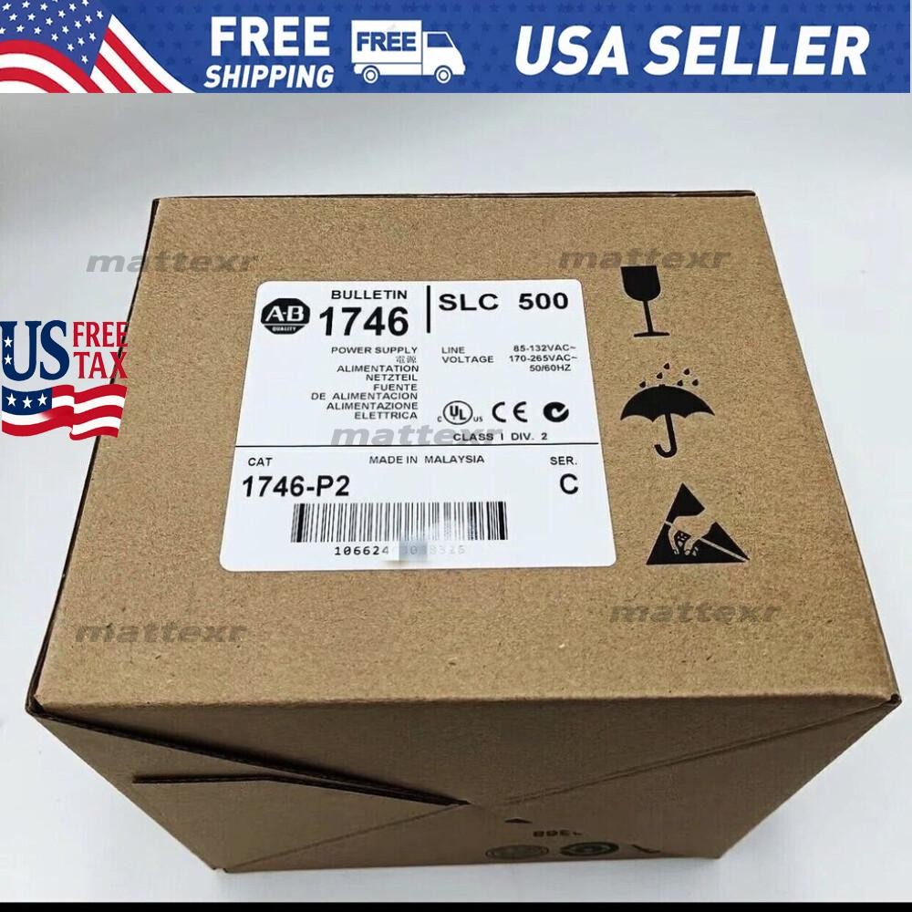 New Factory Sealed AB 1746-P2 Chassis Power Supply PLC 1746-P2 STOCK US Free Tax