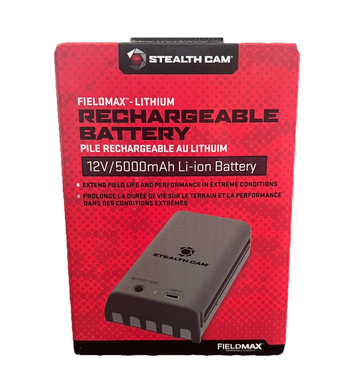 Stealth Cam Fieldmax 12V/5000mAh Lithium Rechargeable Battery #STC-RLCMAX-W