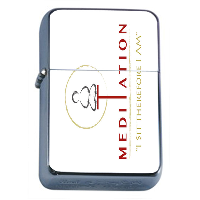 Meditation Em1 Flip Top Oil Lighter Wind Resistant