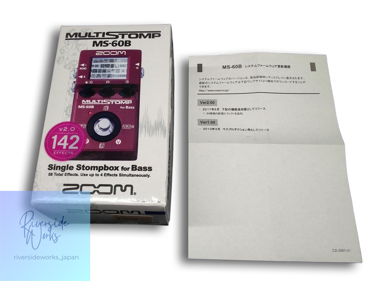ZOOM MS-60B Multi-Effects Pedal for Bass Used JP