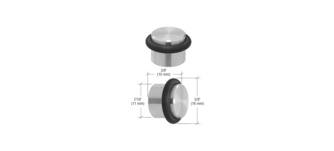 CRL UVCK15 Brushed Stainless UV Shelf Support for Glass Panels