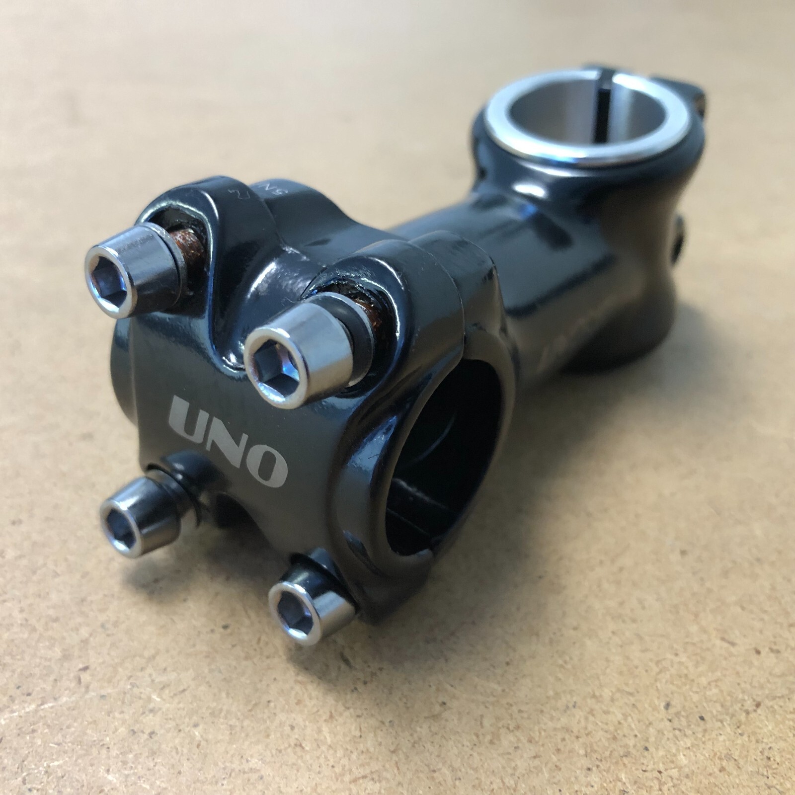 New KALLOY Bicycle Ahead Stem 1" 25.4mm w/Shim 15 Deg Rise Bore 25.4mm Black
