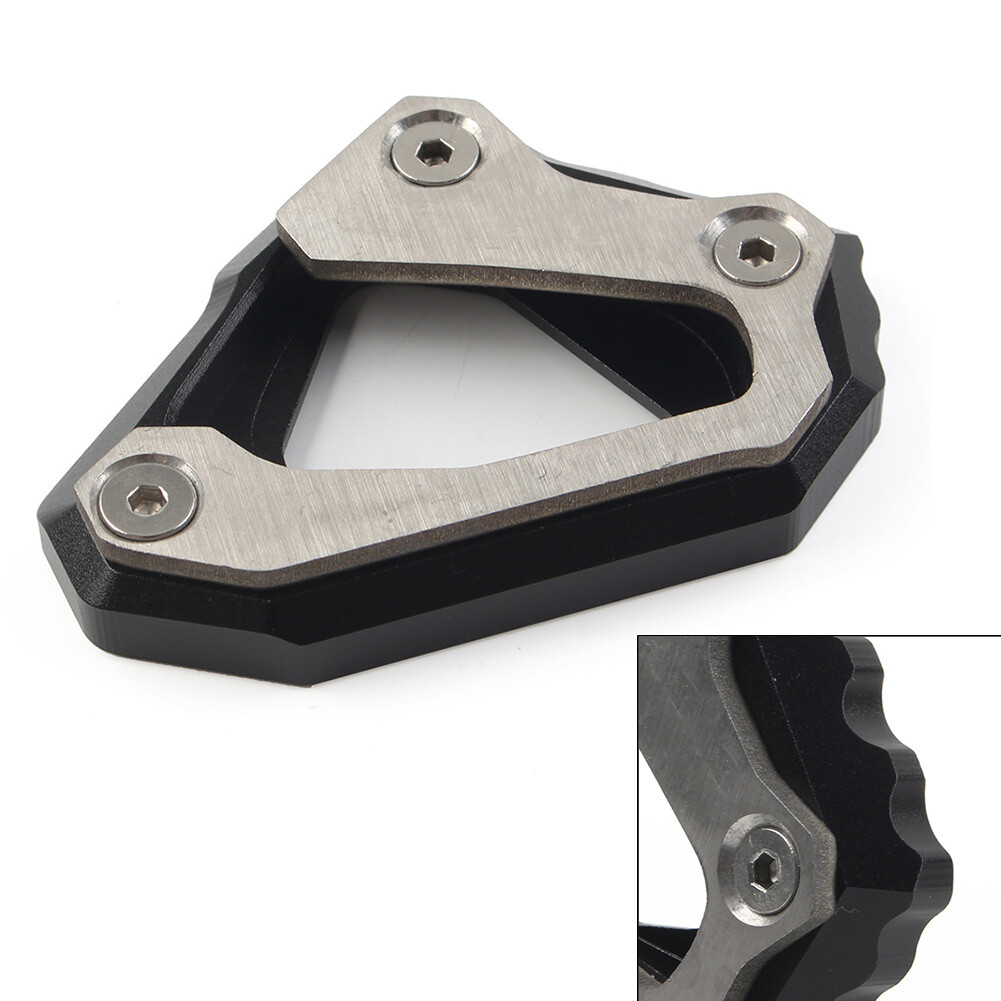 Fit Yamaha MT-10 2015-21 Black Kickstand Side Stand Enlarger Foot Support Plate
