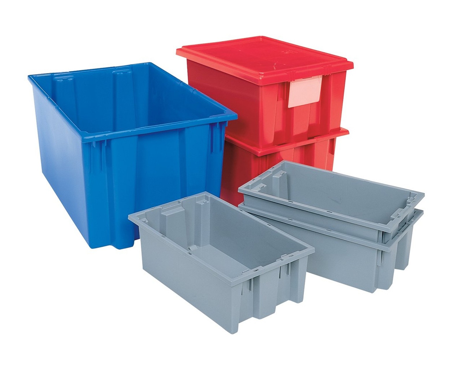 Akro-Mils 35200 Nest and Stack Plastic Storage Container and Distribution Tot...