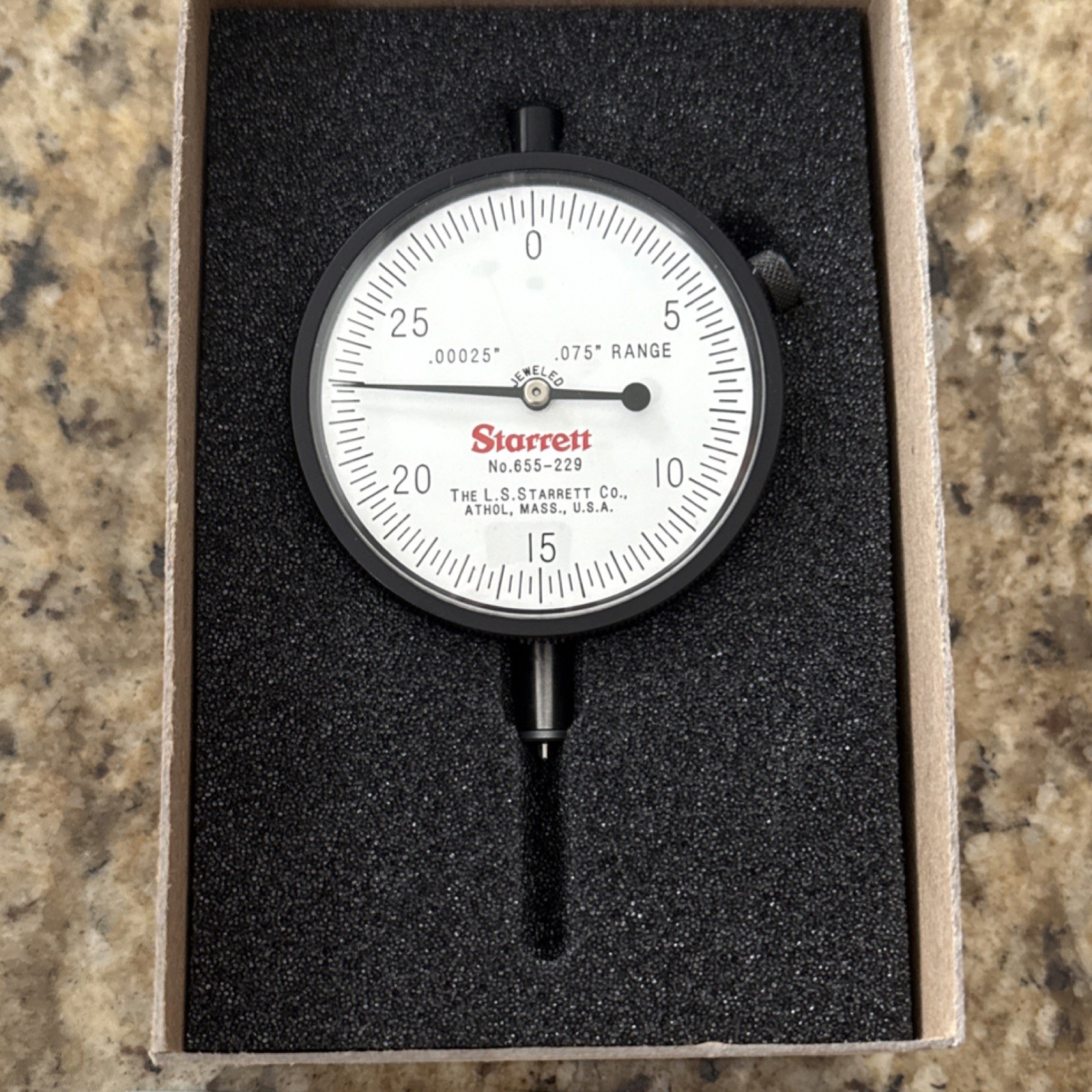 Starrett Dial Indicator 655-229J EDP 53543 Precision Measurement Tool
