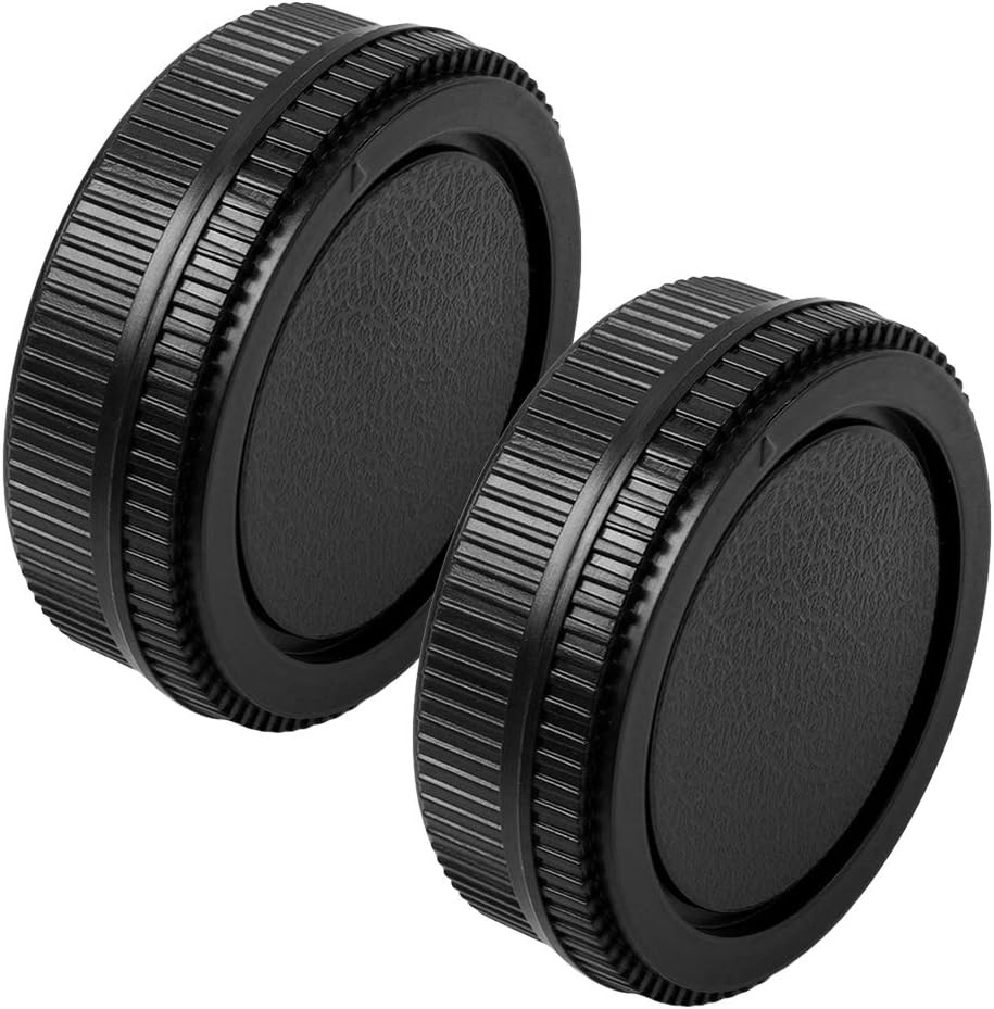 Camera Body Cap and Lens Rear Cover Replacement Set for Olympus OM Mount...