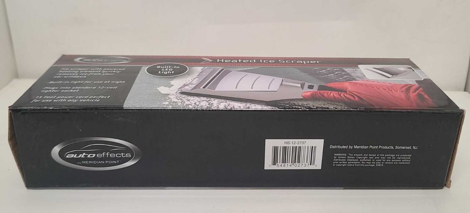 Heated Ice Scraper Car Window Heating Element with LED Night Light Auto Effects