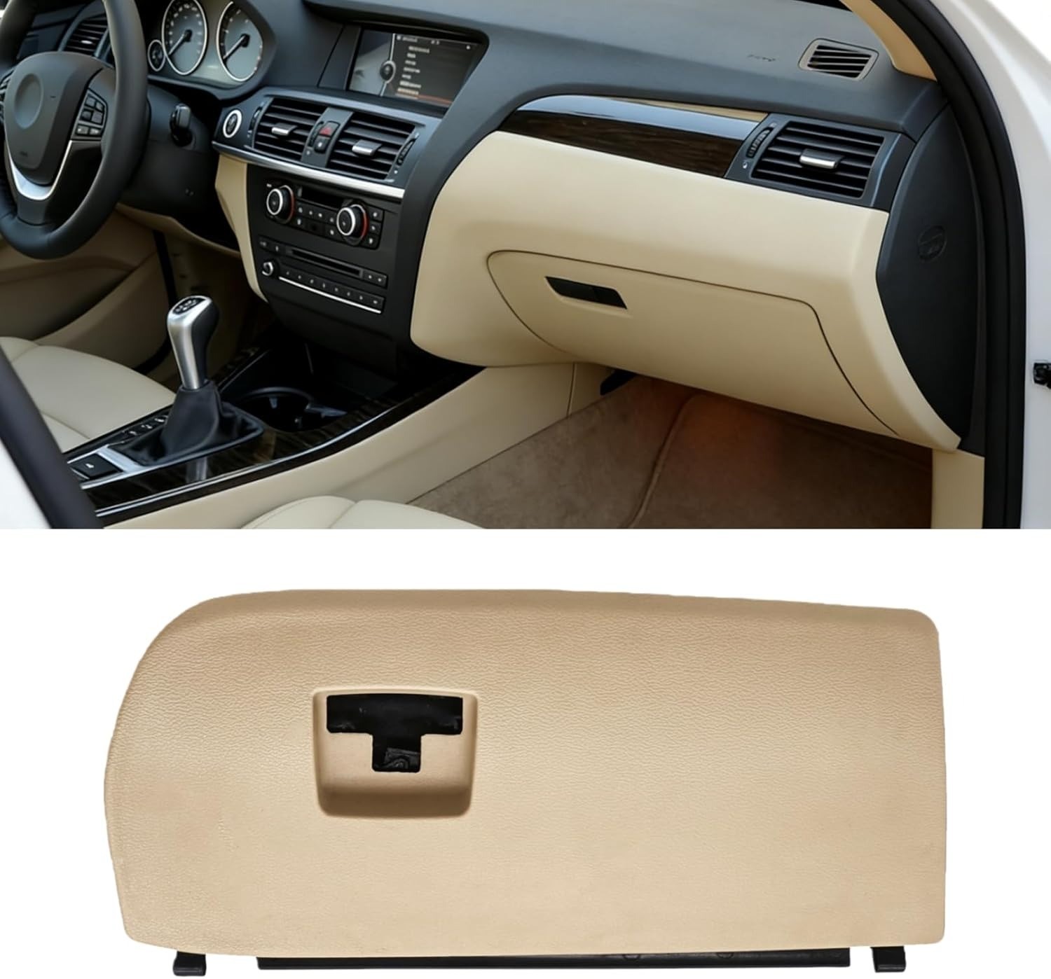 Beige Dash Glove Box Door Lid Cover 51166839001 For 2011-2018 BMW X3 X4 F25 F2tL