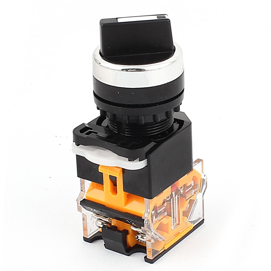 uxcell LA38/203 AC 400V 10A NO/NC DPST 2 Position Rotary Selector Switch