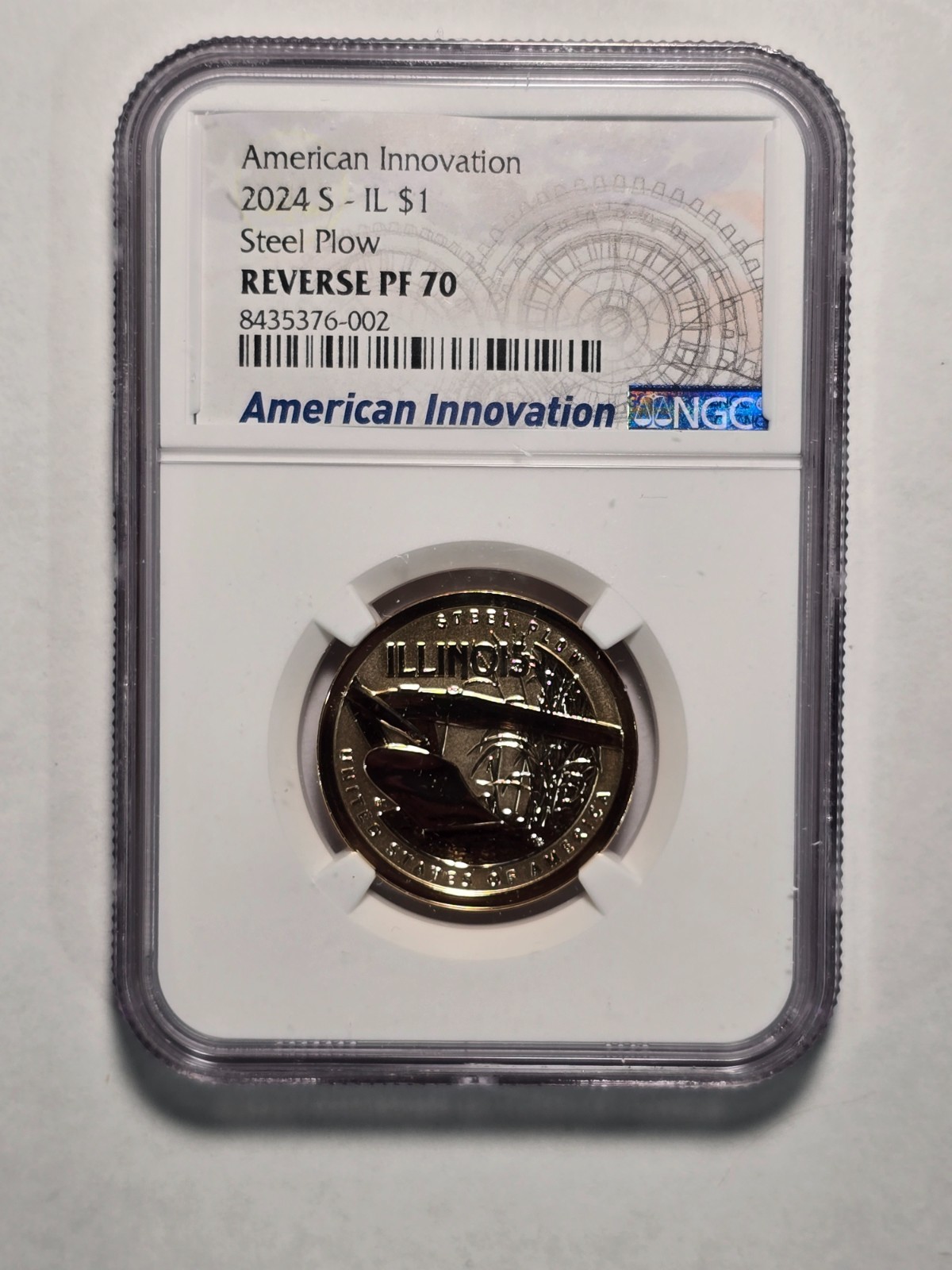 2024 S  American Innovation Dollar Illinois (IL) - NGC Reverse PF70