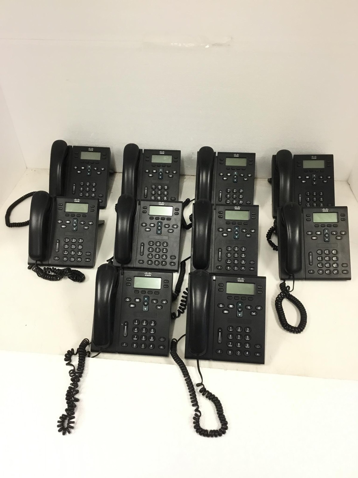 10x Cisco 6941 CP-6941-C-K9 VOIP Telephone Wired IP Phone Black Used Working