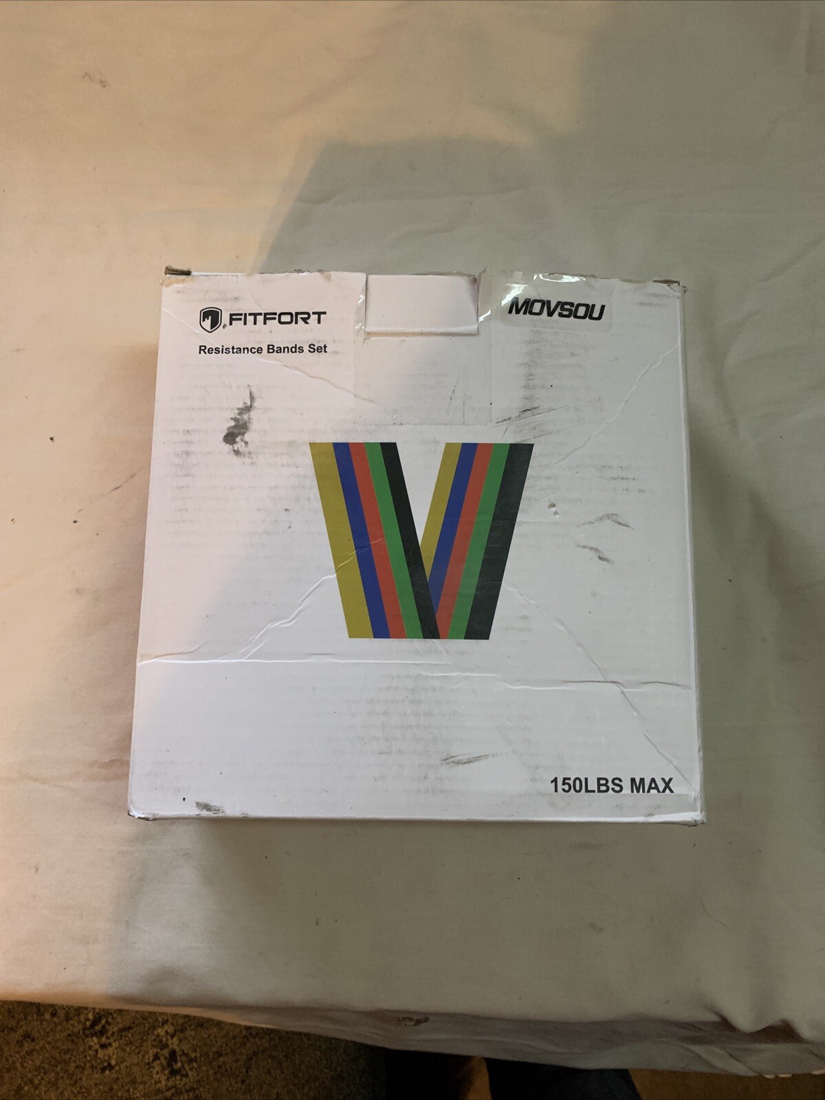 Fitfort Resistance Bands Set - 5 Different Resistance Levels Stackable - NEW