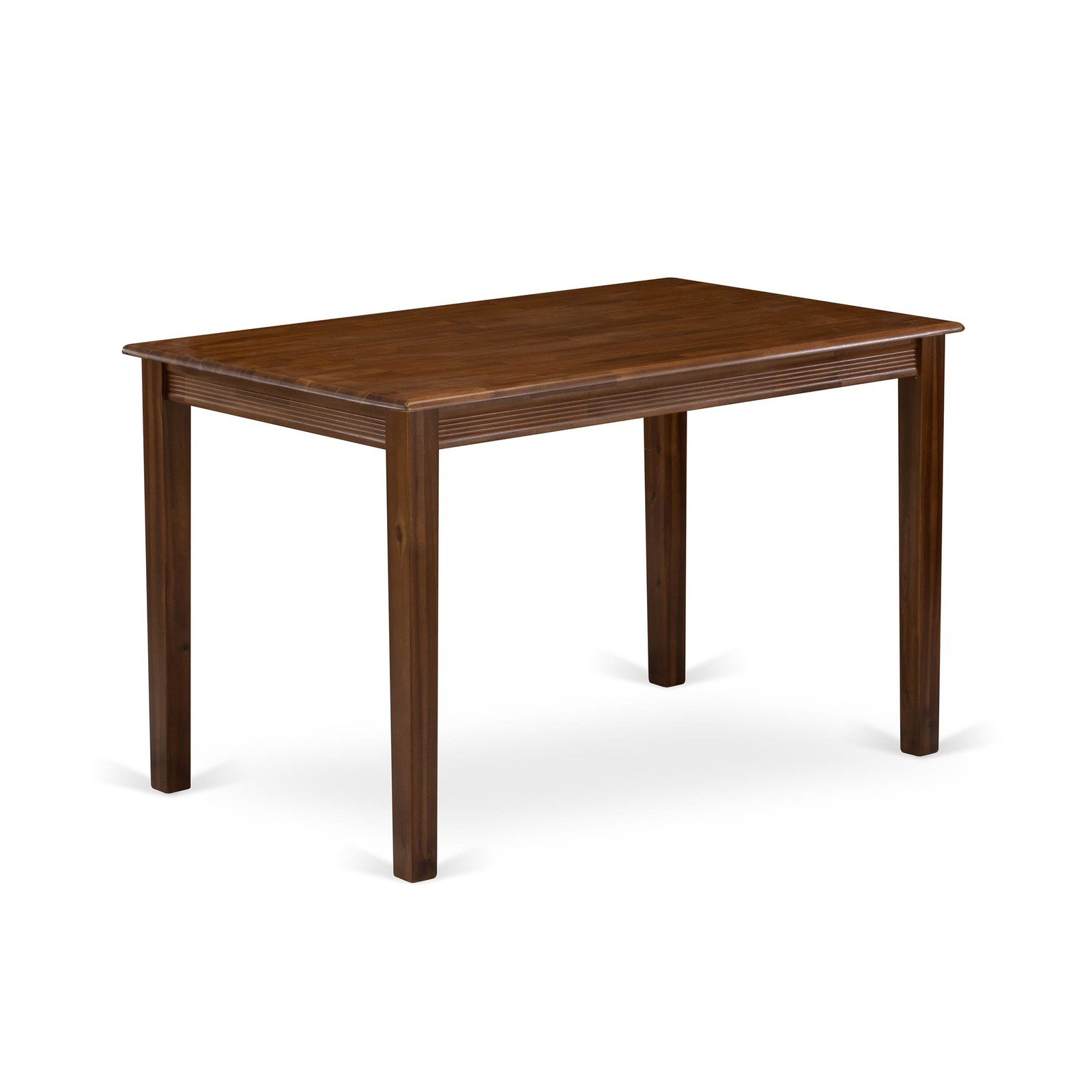 East West Furniture Yarmouth 3Piece Dining Table Set in Walnut Finish