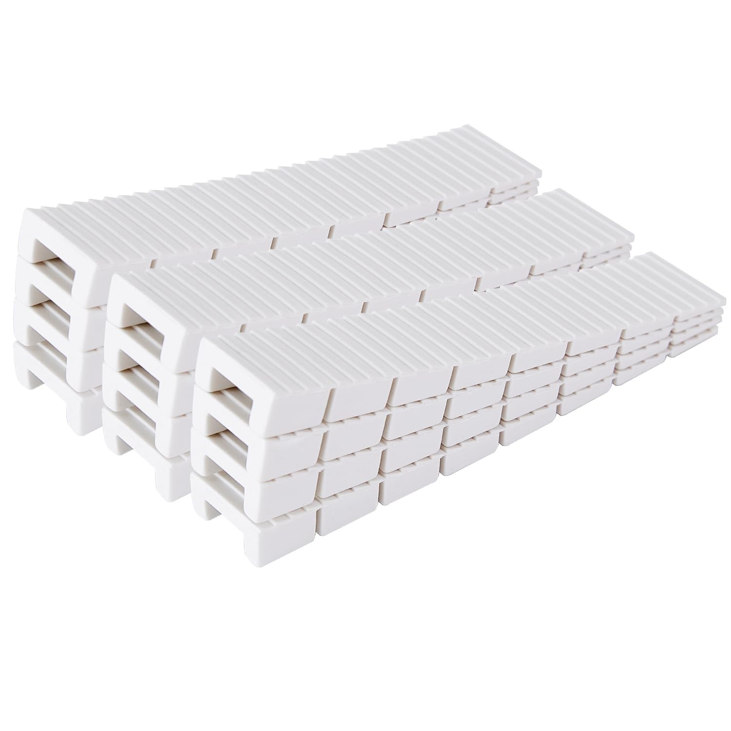 ZZJMCH 12 Pack White Multi Purpose Furniture 3.86 x 0.8 x 0.31 inches,