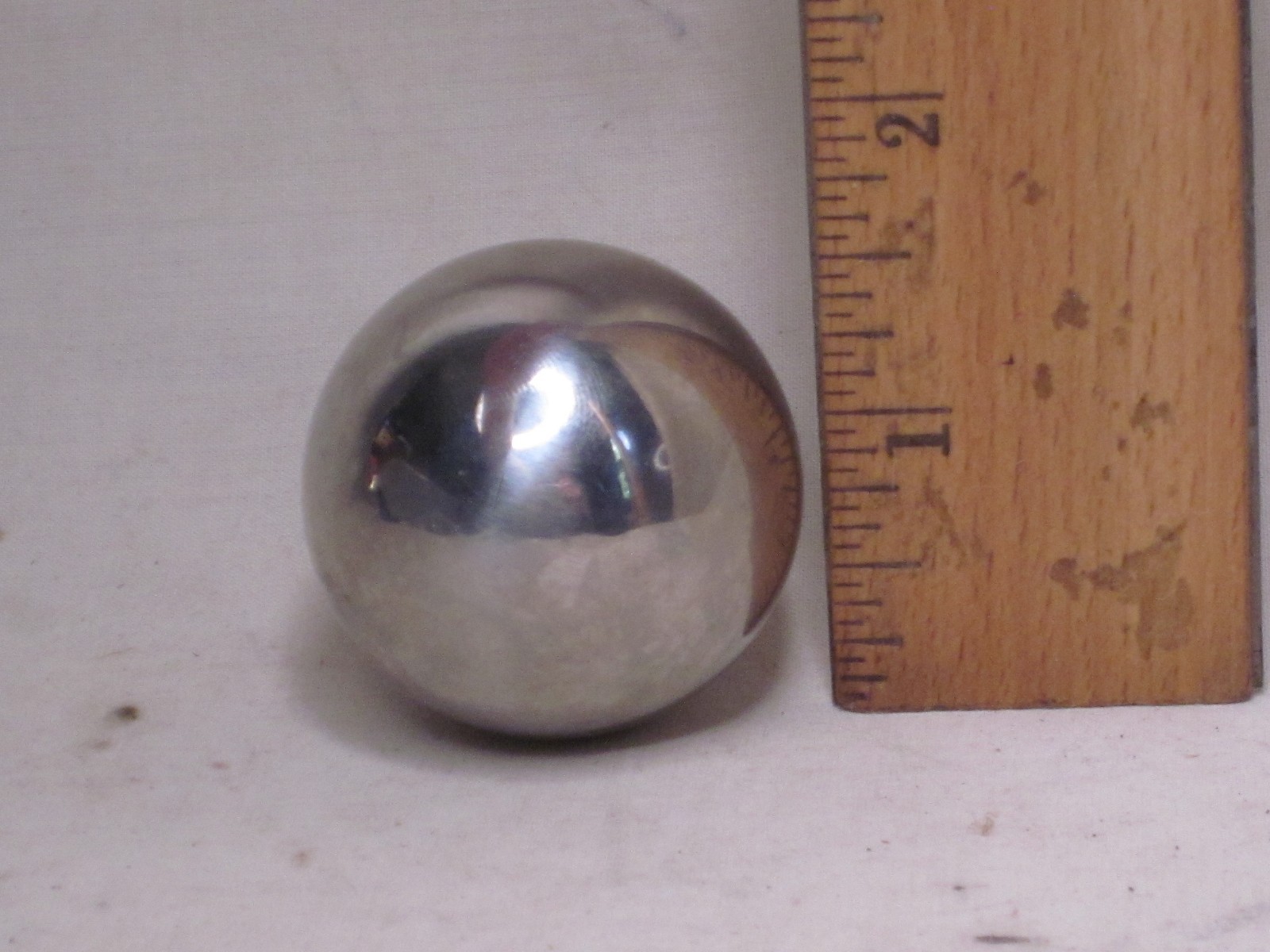 1 5/8" metal ball not solid chrome sphere orb globe jumbo marble