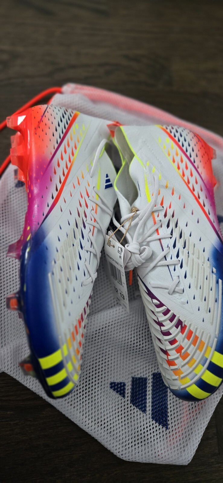 adidas Predator Edge.1 FG | Soccer Cleats | GW1028 | Size US 13