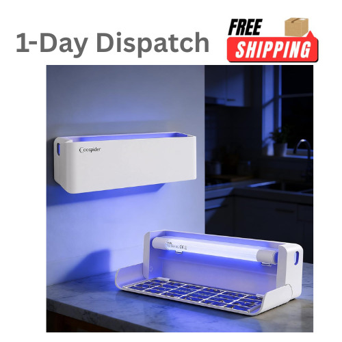 COOSPIDER UV 2 Pack Fly Catcher Indoor White