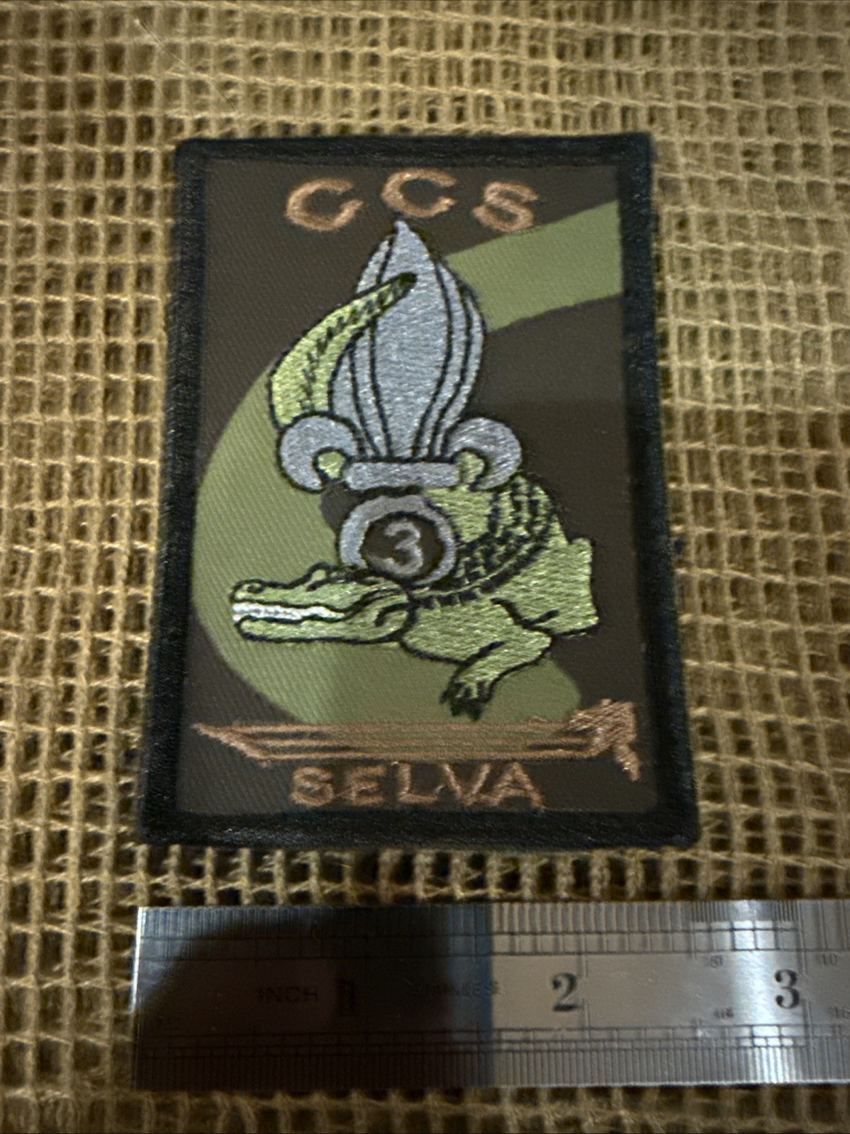 French Foreign Legion Patch -Airborne 3 CCS SELVA FRENCH GUIANA Scarce!!!
